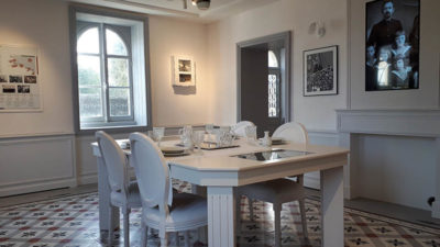 Dining room of the museum's seaside villa