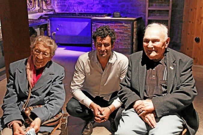 Augustine Le Bec, Sten Furic et Pierre Boënnec étaient réunis vendredi au musée de la conserverie à l'initiative de Pierre Quillivic.
