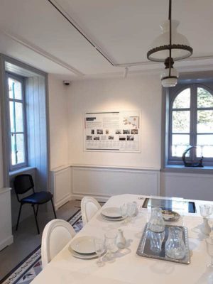 Chairs in the museum dining room